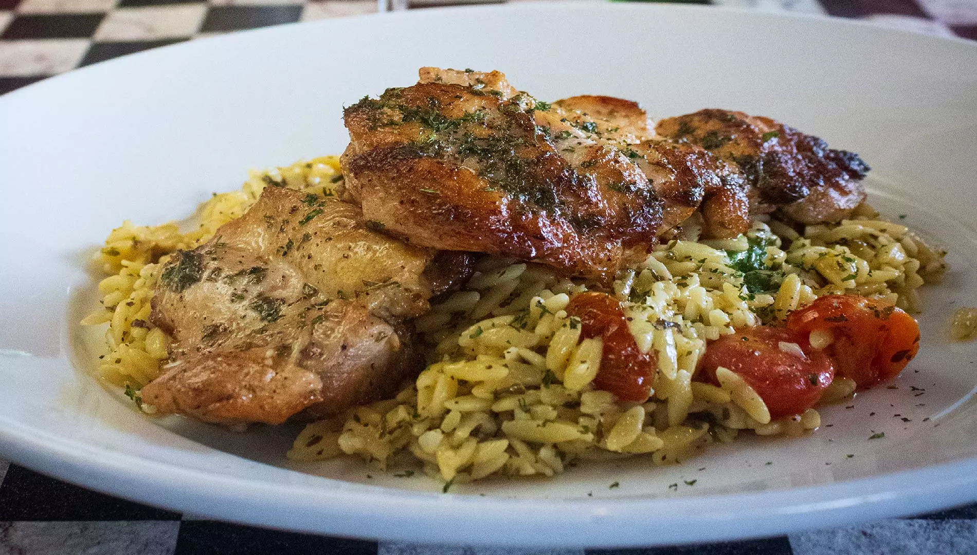 Risotto served at Di Papa's